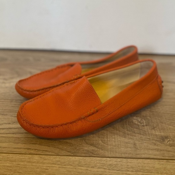 M. Gemi Orange Driving Loafer - Picture 2 of 9
